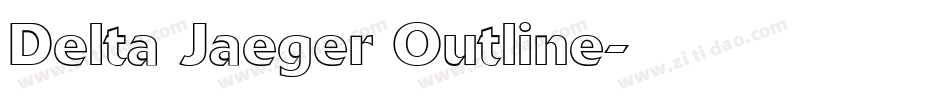 Delta Jaeger Outline字体转换